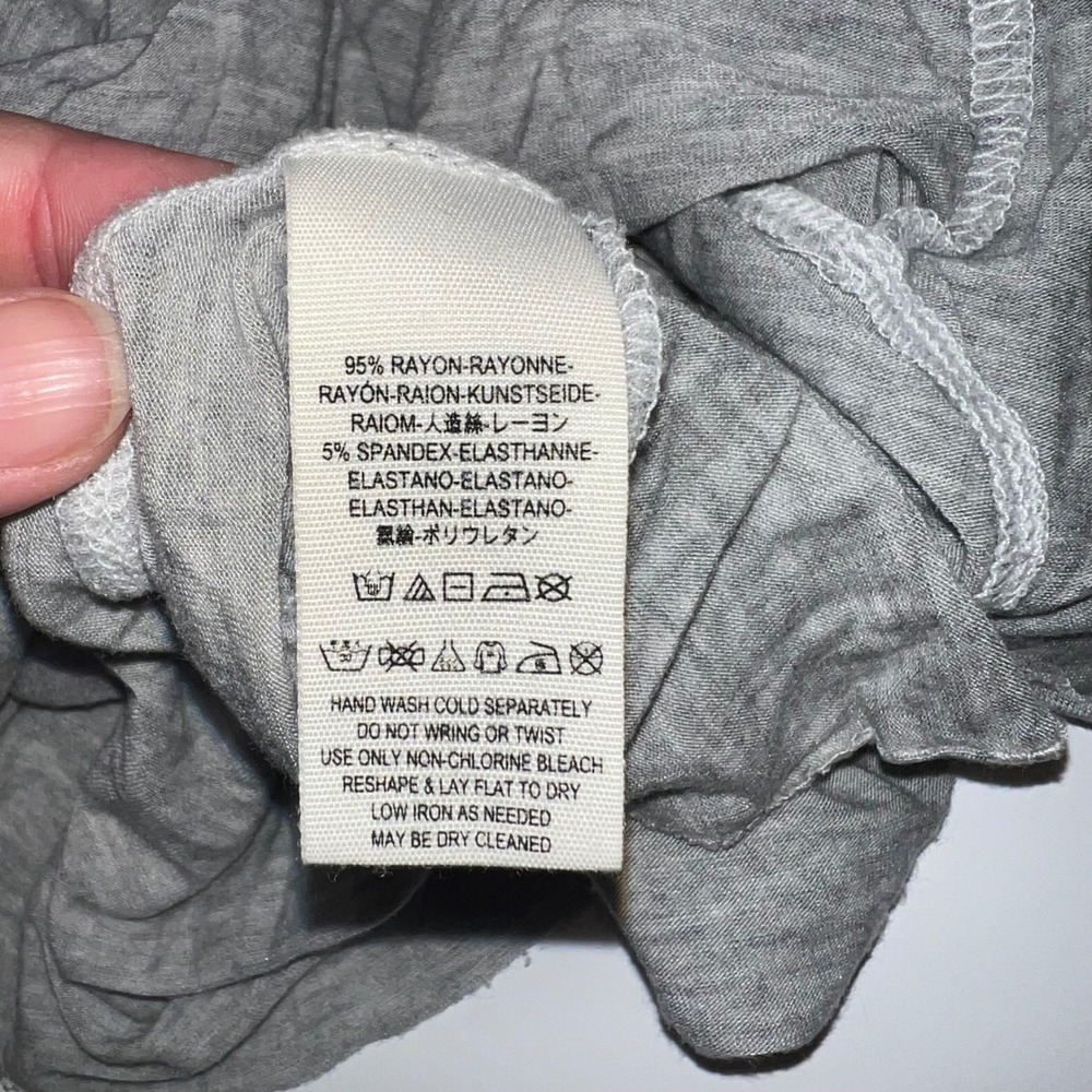 We The Free Tank Top Womens Small Gray‎ Ruffle Peplum Sleeveless Heathered - Picture 5 of 7